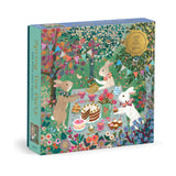 Galison Puzzles - Spring Tea Party 500 Piece Foil Puzzle - The Puzzle Nerds 