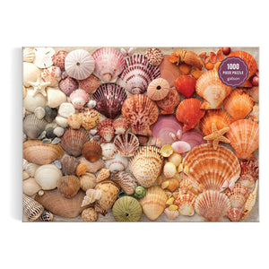 Galison Puzzles - Vibrant Seashells 1000 Piece Puzzle - The Puzzle Nerds  