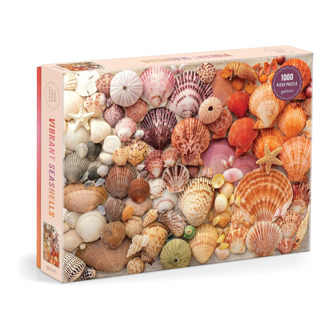 Galison Puzzles - Vibrant Seashells 1000 Piece Puzzle - The Puzzle Nerds  