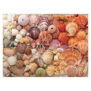 Galison Puzzles - Vibrant Seashells 1000 Piece Puzzle - The Puzzle Nerds  