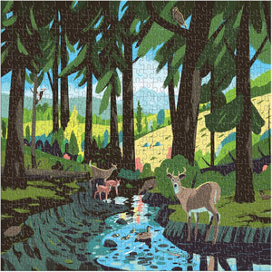 Galison Puzzles - Woodland Pass 500 Piece Puzzle - The Puzzle Nerds  