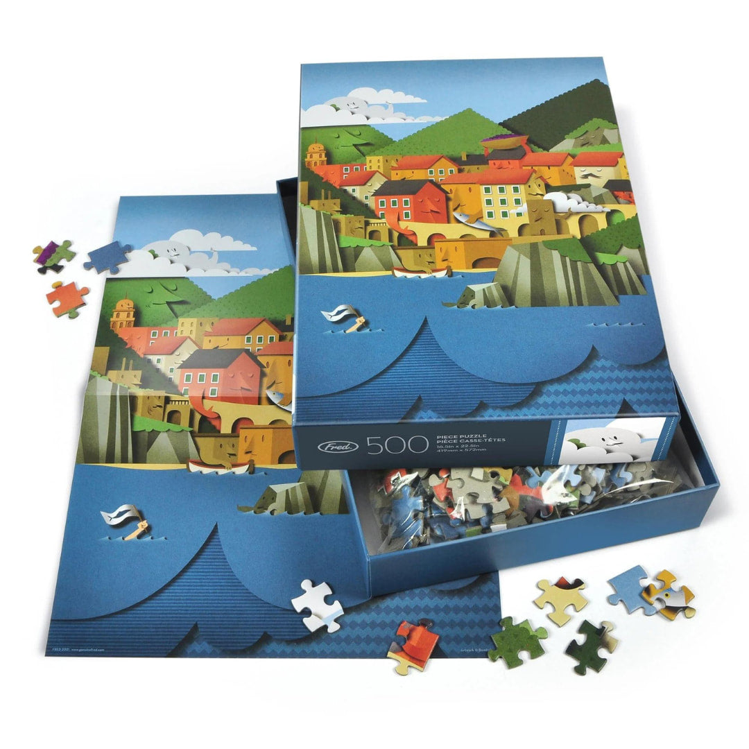 Genuine Fred - Le Cinque Terre 500 Piece Puzzle - The Puzzle Nerds 