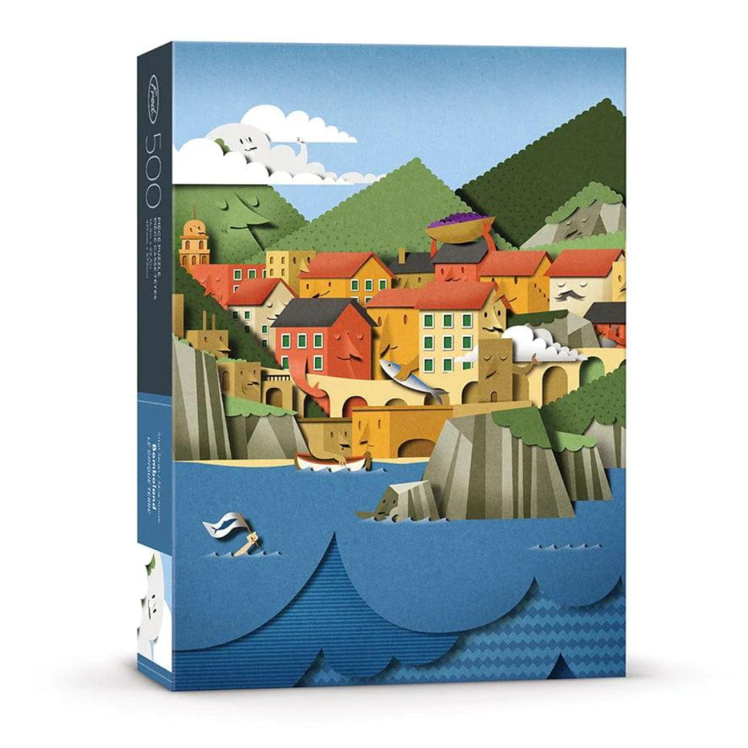 Genuine Fred - Le Cinque Terre 500 Piece Puzzle - The Puzzle Nerds 