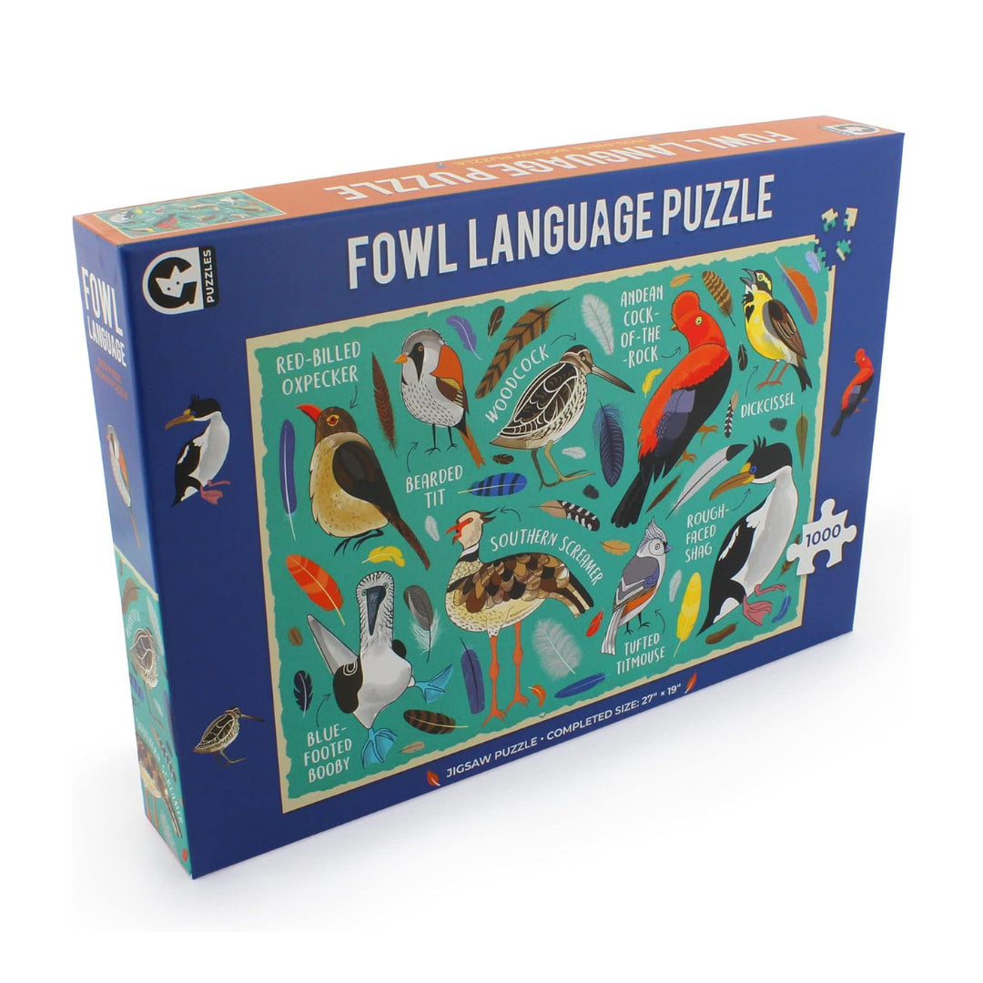 Ginger Fox Puzzles - Fowl Language 1000 Piece Puzzle - The Puzzle Nerds 