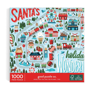 Good Puzzle Co - Santa's Wonderland 1000pc Puzzle - The Puzzle Nerds 