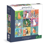 Good Puzzle Co. - Cats And Flowers 500 Piece Puzzle - The Puzzle Nerds  