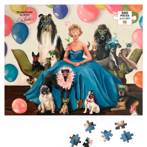Greenbox - Masquerade 500 Piece Puzzle - The Puzzle Nerds 