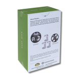 Box of Hanayama puzzle dice with green and white design