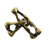 Bronze hand puzzle  with 'HANAYAMA' branding on a white background.