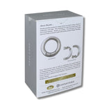 Hanayama puzzle packaging with ring illustrations and text on a white background