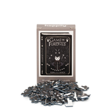 Puzzle set with 'Game of Furrones' packaging on a white background