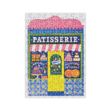 Colorful puzzle of a patisserie with 'Patisserie' text on a white background