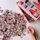 Happily Puzzles - Saucy 1000 Piece Puzzle - The Puzzle Nerds