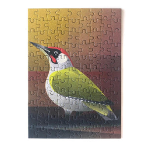 Happily Puzzles - Green Woodpecker 99 Piece Jigsaw Puzzle - The Puzzle Nerds  