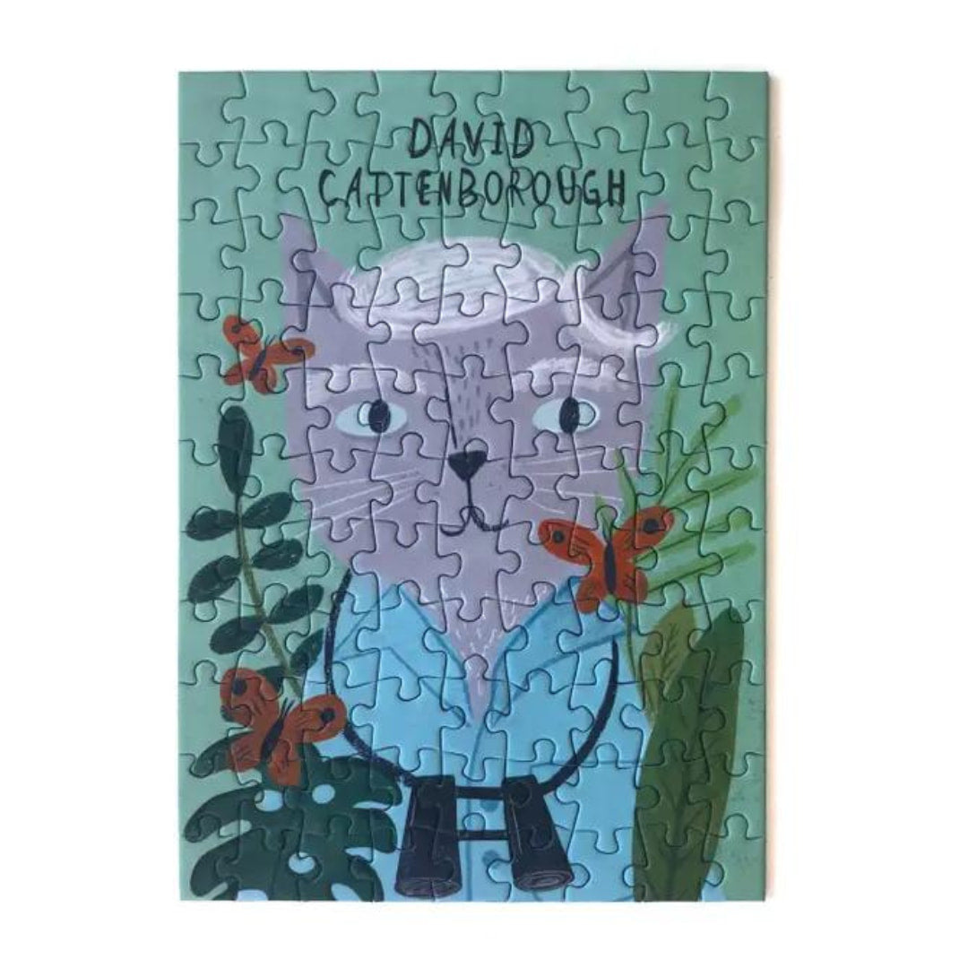 Happily Puzzles - David Cattenborough - 99 Piece Jigsaw Puzzle - The Puzzle Nerds  