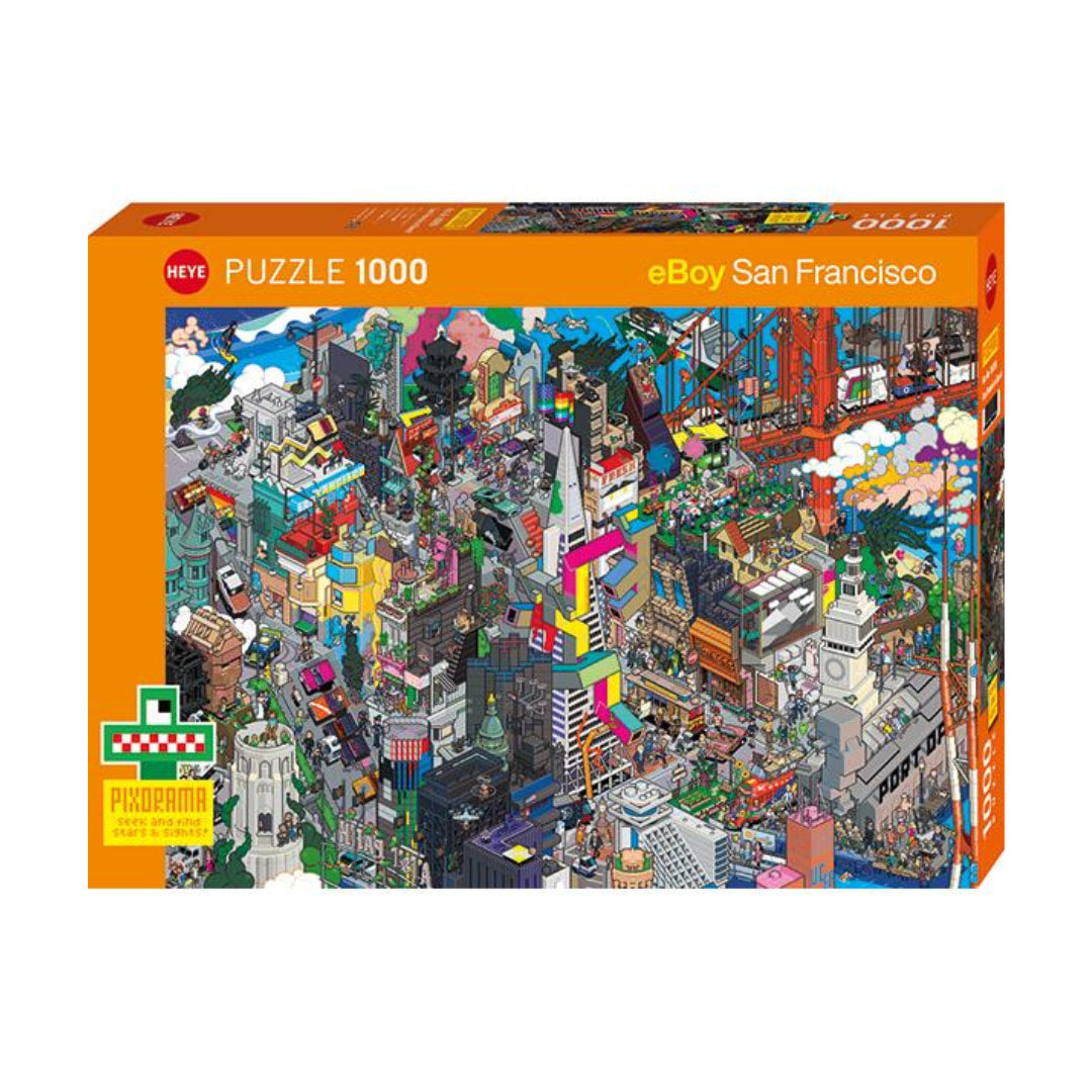 Heye Puzzles - San Francisco Quest Pixorama 1000 Piece Puzzle - The Puzzle Nerds  