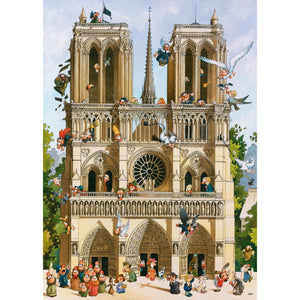 Heye Puzzles - Vive Notre Dame! 1000 Piece Puzzle - The Puzzle Nerds  