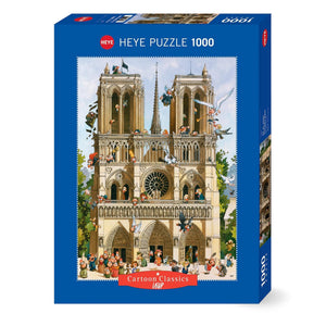 Heye Puzzles - Vive Notre Dame! 1000 Piece Puzzle - The Puzzle Nerds  