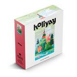 Holiyay puzzle box with colorful design and '1000' on a white background