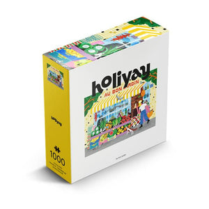 Holiyay Puzzles - At The Market 1000 Piece Puzzle - The Puzzle Nerds  