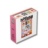 A 500-piece jigsaw puzzle box by the brand holiyay, featuring a white front with a colorful illustration of a tablet screen and a pink side panel.
