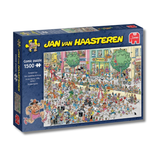 Jumbo Jan van Haasteren comic puzzle box with colorful illustration on a white background