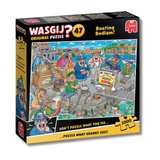 Jumbo Wasgij Original Puzzle 47 Boating Bedlam packaging with colorful illustration on a white background