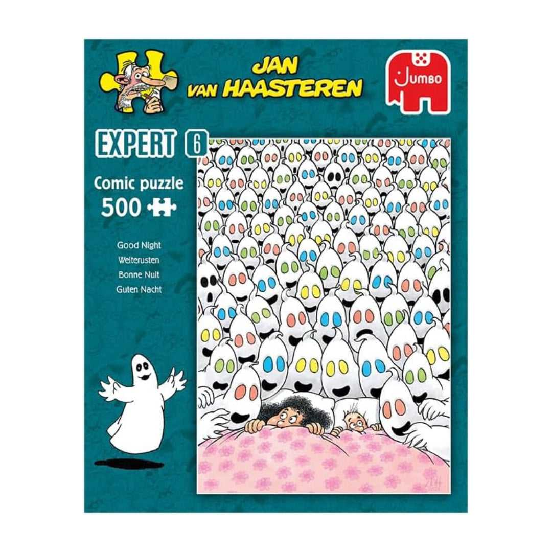 Jumbo Puzzles - Good Night 500 Piece Puzzle - Expert - The Puzzle Nerds  