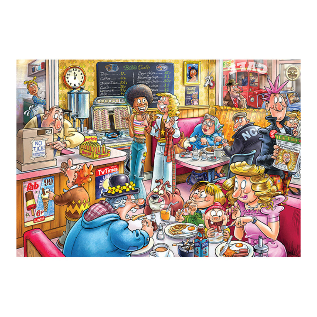 Jumbo Puzzles -Wasgij Destiny 27 Café To Latte! 1000 Piece Puzzle - The Puzzle Nerds  