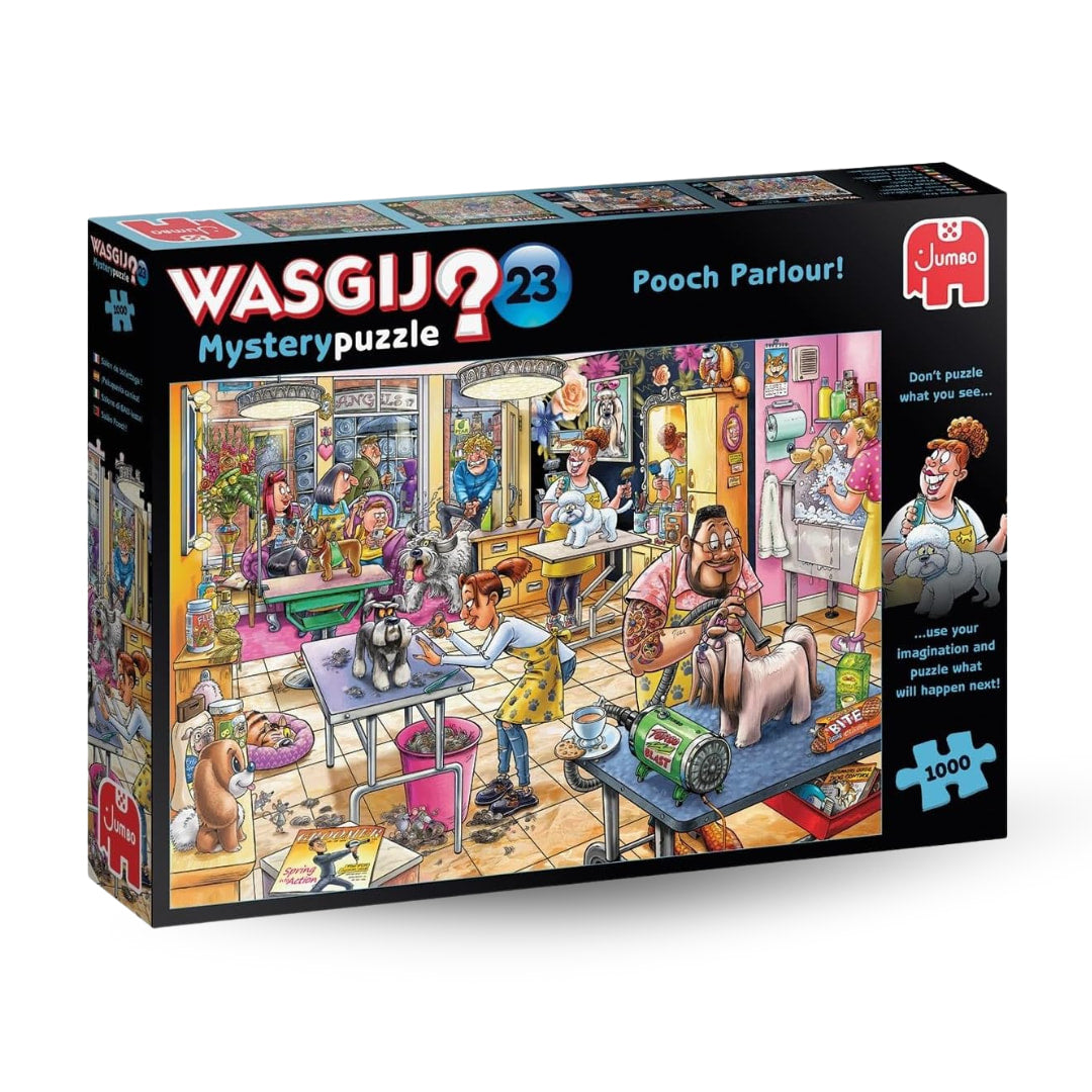 Jumbo Puzzles -Wasgij Mystery 23 Pooch Parlour! 1000 Piece Puzzle - The Puzzle Nerds  