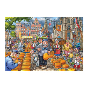 Jumbo Puzzles -Wasgij Original 38 Market Meltdown! 1000 Piece Puzzle - The Puzzle Nerds  