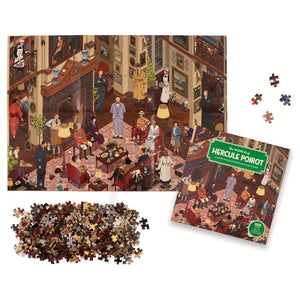 Laurence King Publishing - The World Of Hercule Poirot 1000 Piece Puzzle - The Puzzle Nerds 