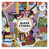 The World Of Queer Stories 1000 Piece Puzzle box cover showing people lounging on furniture