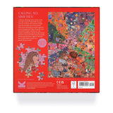 Puzzle box with colorful artwork and text on a white background