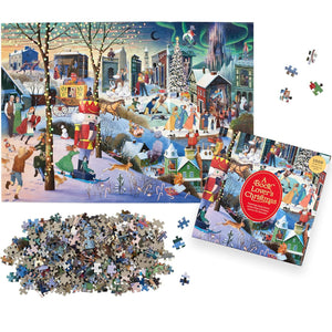 Laurence King Puzzles - A Book Lover's Christmas 1000 Piece Puzzle  - The Puzzle Nerds  