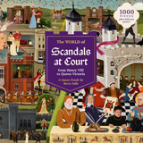Scandals at Court puzzle box with historical scene illustrations