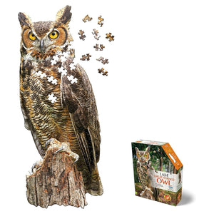 Madd Capp - I Am Great Horned Owl 300 Piece Puzzle - The Puzzle Nerds 