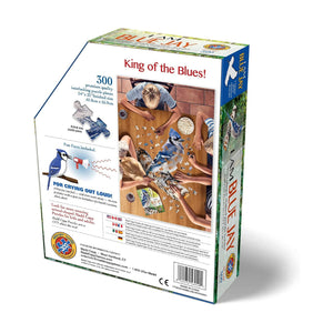 Madd Capp Puzzles - I AM Blue Jay 300 Piece Shaped Puzzle - The Puzzle Nerds 