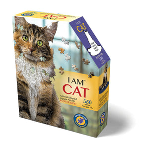 Madd Capp Puzzles - I AM Cat 550 Piece Shaped Puzzle - The Puzzle Nerds 