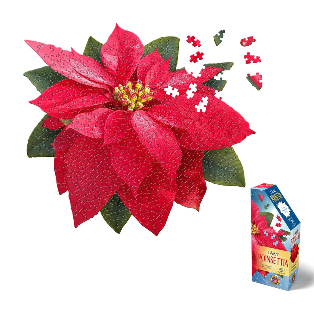 Madd Capp Puzzles - I AM Poinsettia 350 Piece Jigsaw Puzzle - The Puzzle Nerds 
