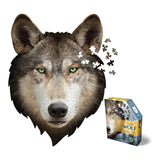 Madd Capp Puzzles - I AM Wolf 550 Piece Shaped Puzzle - The Puzzle Nerds 