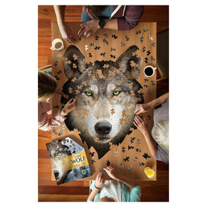 Madd Capp Puzzles - I AM Wolf 550 Piece Shaped Puzzle - The Puzzle Nerds 