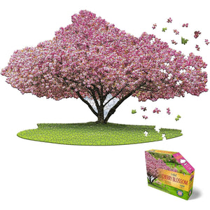 Madd Capp Puzzles - I Am Cherry Blossom - 1000 Piece Tree Shaped Jigsaw Puzzle - The Puzzle Nerds 