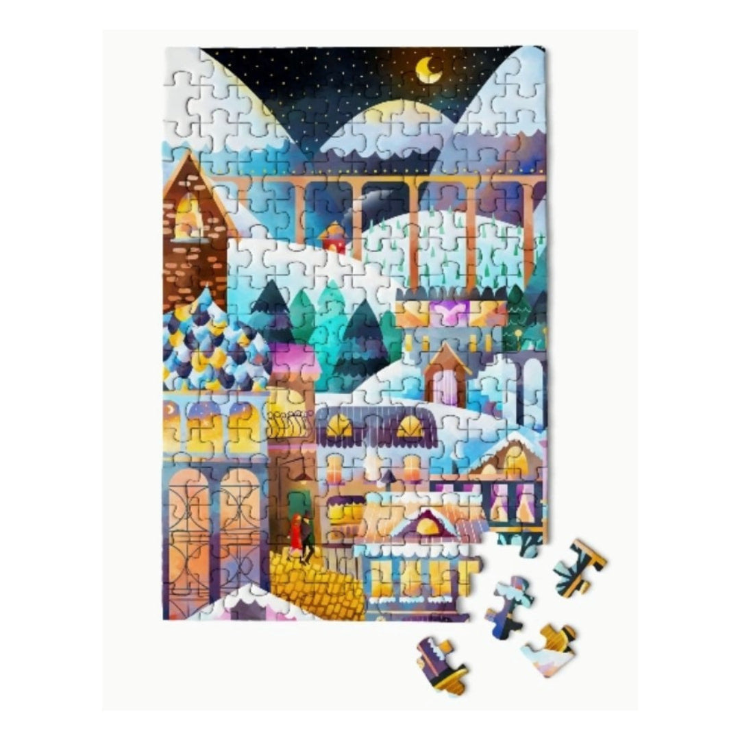 Micro Puzzles - Alpine Village  150 Piece Puzzle  - The Puzzle Nerds 