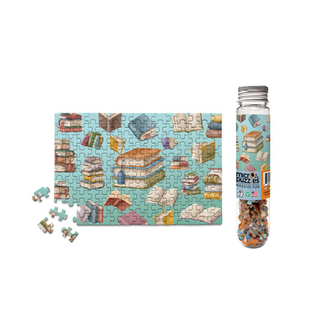 MicroPuzzles - Book Collage 150 Piece Puzzles - The Puzzle Nerds 