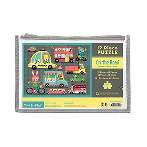 Mudpuppy - On The Road 12 Piece Pouch Puzzle - The Puzzle Nerds