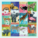 Mudpuppy - Painted Safari 500 Piece Family Puzzle - The Puzzle Nerds