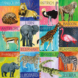 Mudpuppy - Painted Safari 500 Piece Family Puzzle - The Puzzle Nerds