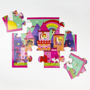 Mudpuppy - Princess Castle 12 Piece Pouch Puzzle - The Puzzle Nerds