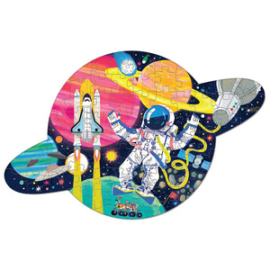 Space Mission 75 Piece Shaped Puzzle